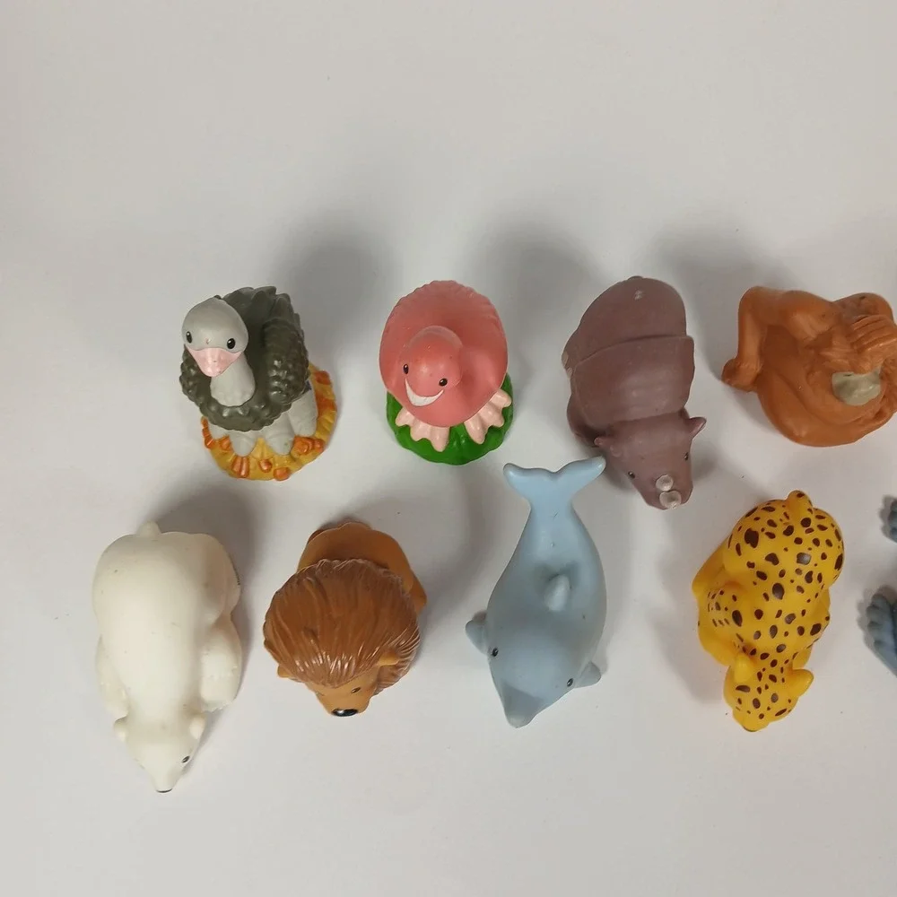 Lot Of Fisher Price Little People Zoo Talkers 10 Animals & Zookeeper 2011 Tested